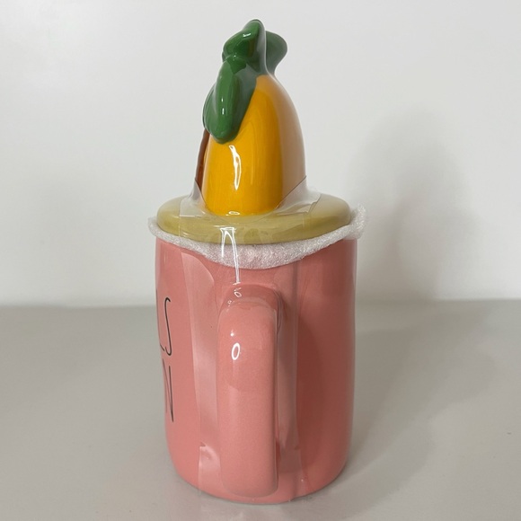 Rae Dunn Summer Sandals Season Mug with Palm Tree Lid Topper - Picture 5 of 6